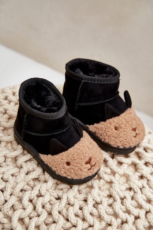 Zateplené detské snehule Lamy čierne Esandira