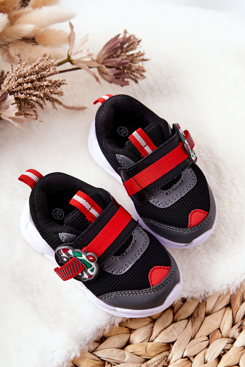 Detské športové topánky pre suchý zips befado 516p096 čierna