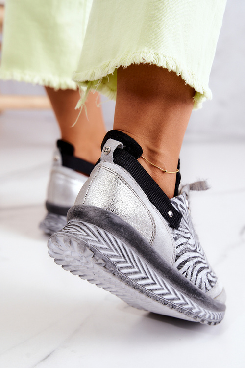 Dámské Kožené tenisky Maciejka 04916-03 Šedá