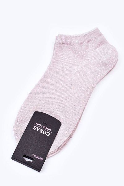 Dámske dve nohy so striebornou niťou Cosas Ecru