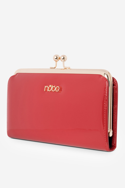Lakovaná veľká dámska peňaženka Nobo NPUR-LR0061-C005 Červená