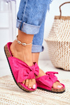 Papuče na korkovej podrážke Fuksia wendy