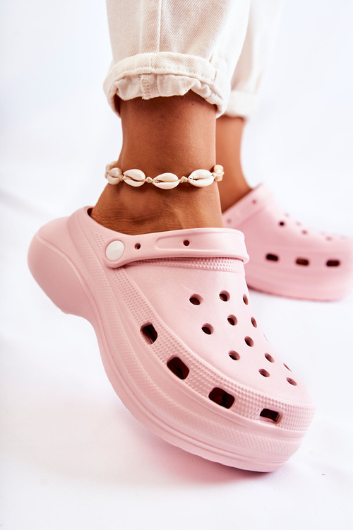 Dámské pěnové pantofle Crocs růžove Coline
