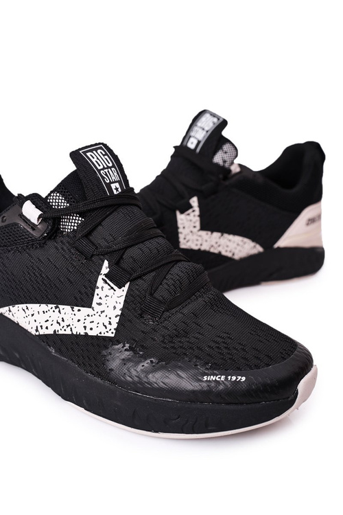 Pánské Sportovní Obuv Memory Foam Big Star HH174236 Černé