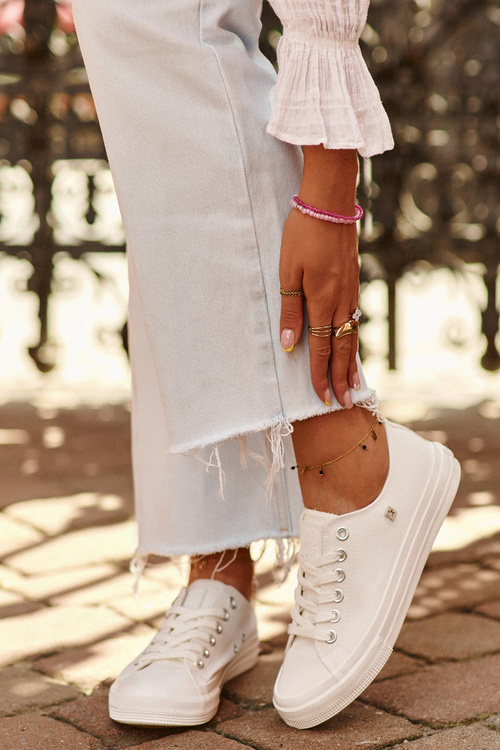 Klasické Dámske Tenisky Big Star NN274285 Biele