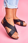 Dámska veľká hviezda Sandals Black FF274621