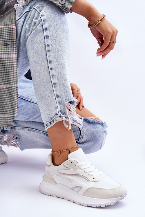 Dámská sportovní obuv na platformě Bílá Henley