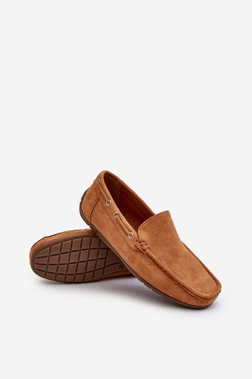 Mužské semišové nacpané mokasíny Camel Rayan