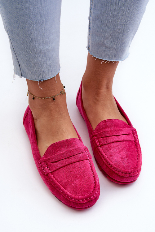 Dámské lodičky z ekosuede fuchsie Big Star NN274934 s paměťovým pěnovým systémem