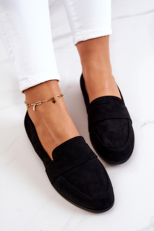 Suede Moccasins s čiernym pásom Jayden