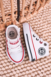 Detské vysoké tenisky s veľkou hviezdou HH374187 White Slider