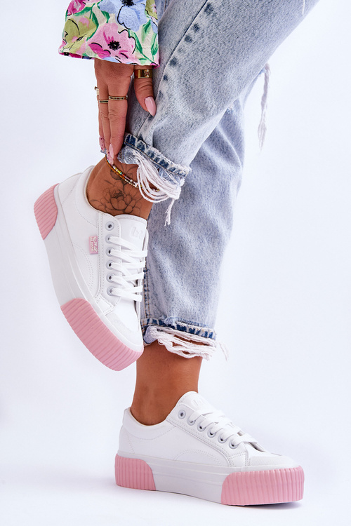 Kožené Sportovní boty Lee Cooper LCW-23-31-1787L Bílé