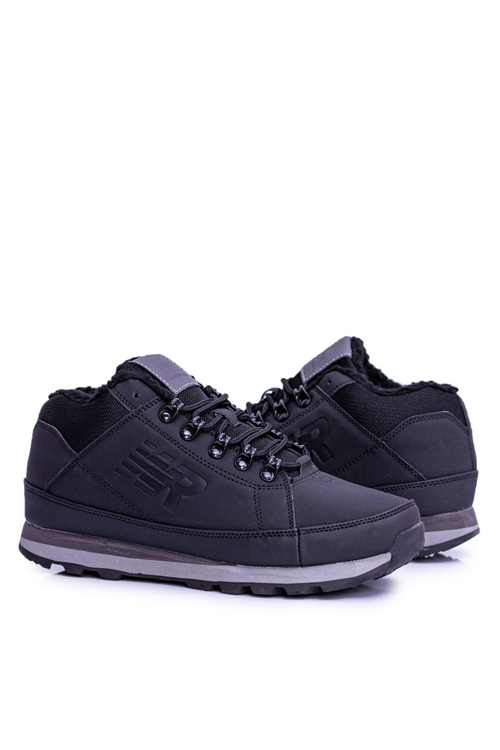 Pánske izolované čierne topánky Newlans2 Trekking topánky