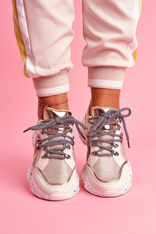 Dámská Sportovní Obuv s brokátem Béžová Vegas