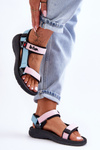 Dámske športové sandále Lee Cooper LCW-23-34-1688L Pink-Blue