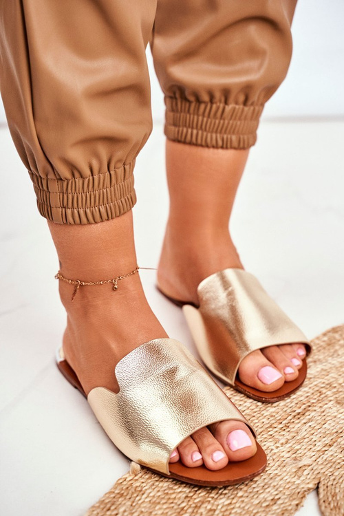 Dámske ploché klapky Zlato Mimios