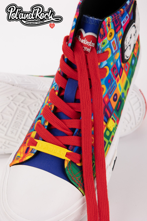 Tenisky Pol'and'Rock Festival X Big Star SS174504 Zeleno-Žlté