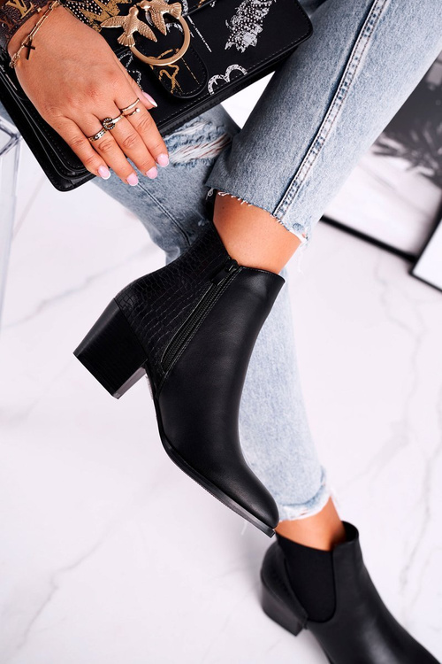 Dámske vysoké podpätky Sergio Leone Black BT613