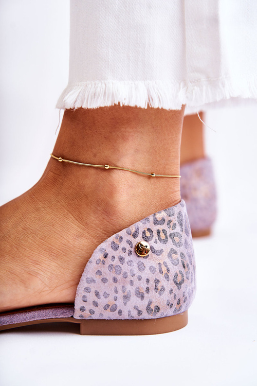 Semišové sandály Maciejka 03615-05 Fialová