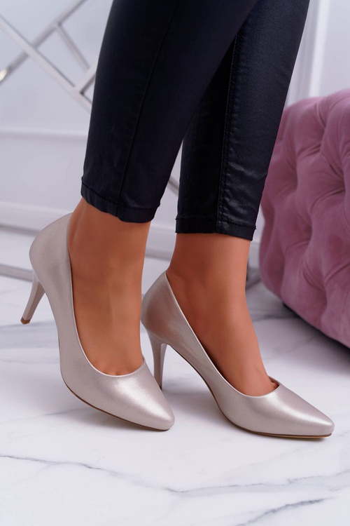 Dámské Lodičky Na Jehlovém Podpatku Sergio Leone 1399 Zlaté Greca