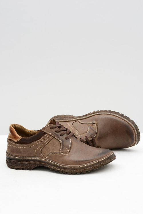 Pánska hnedá topánky Ernesto Natural Leather
