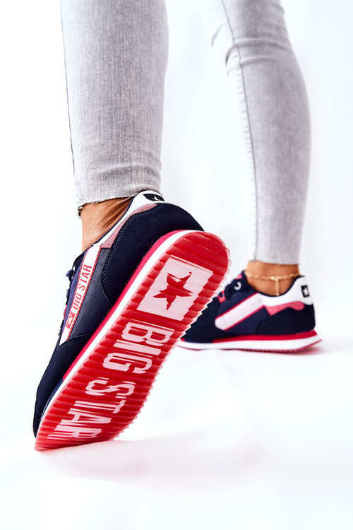 Kožená sportovní obuv Big Star II274270 Tmavě Modrá