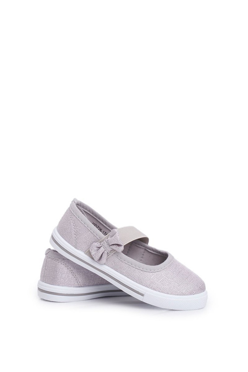 Detské strieborné tenisky Bianka Biana