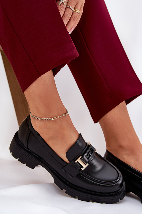 Dámske Mokasíny Z Eko Kože Čierne Lomnela