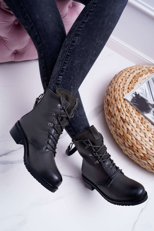 Dámske topánky Big Star Leather Grays EE274507