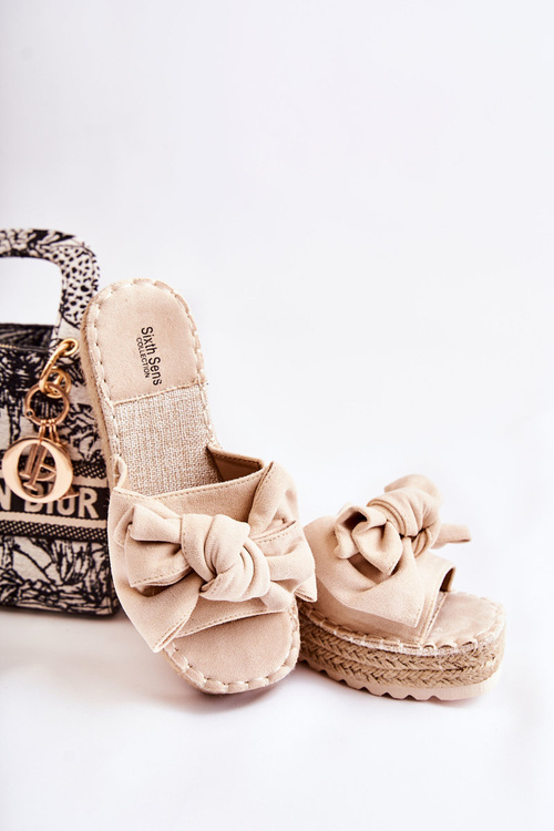 Dámske kliny s béžou béžou Tayla