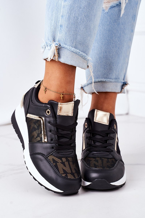 Klínové Tenisky Sneakers Černé Weekend
