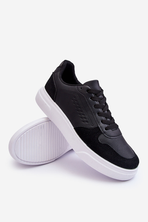 Pánska Čierna čipka Castiel -up Sports Shoe Shoes