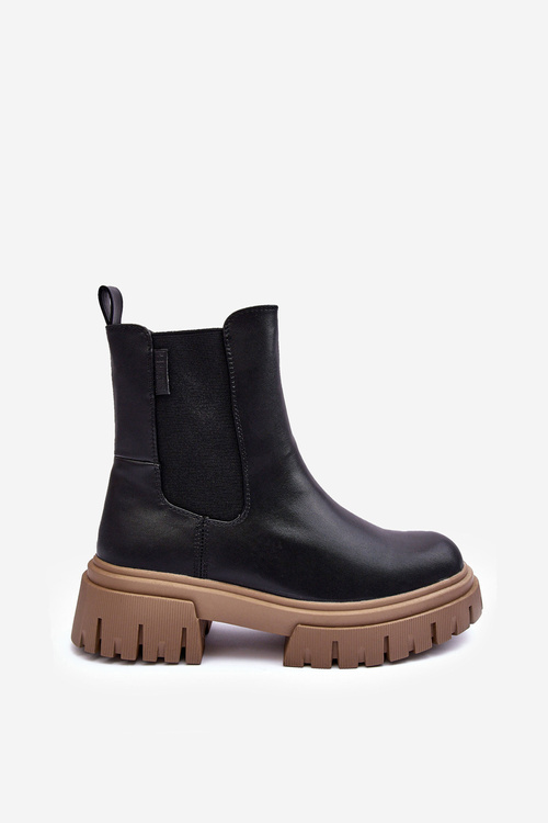 Ocieplane Masywní Botky Sztyblety Big Star MM274606 Černé