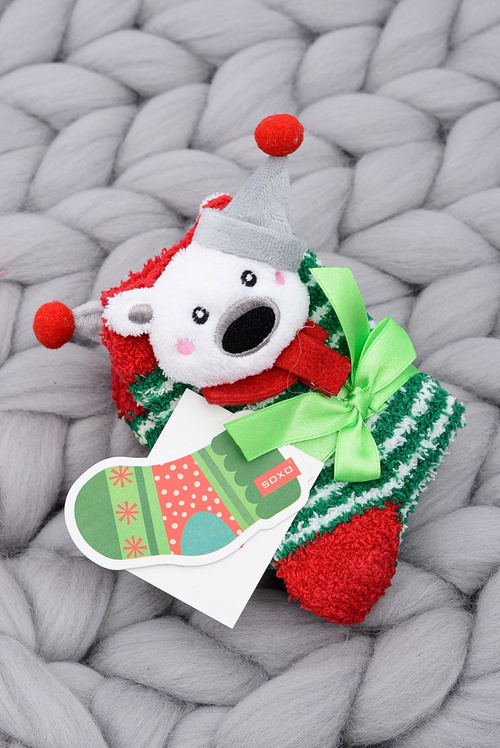 Christmas Socks for Children Soxo Teddy Bear
