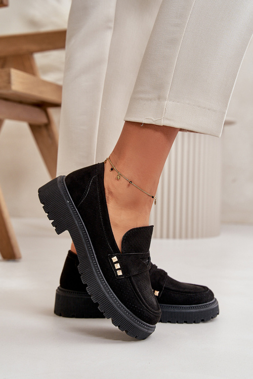 Dámské Prodyšné Polobotky Mokasiny Černé Tannes