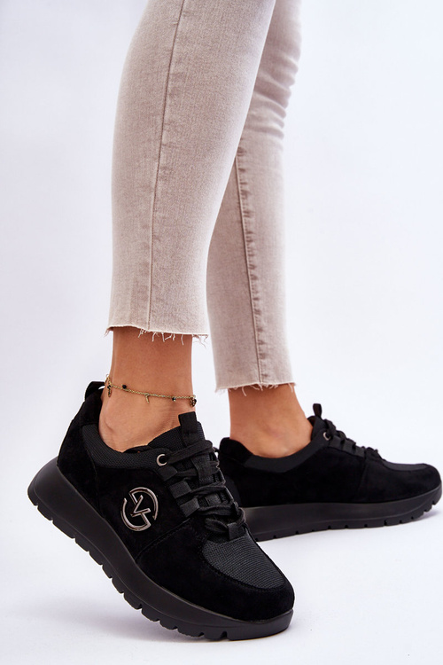 Dámská sportovní obuv na platformě černá Aisha