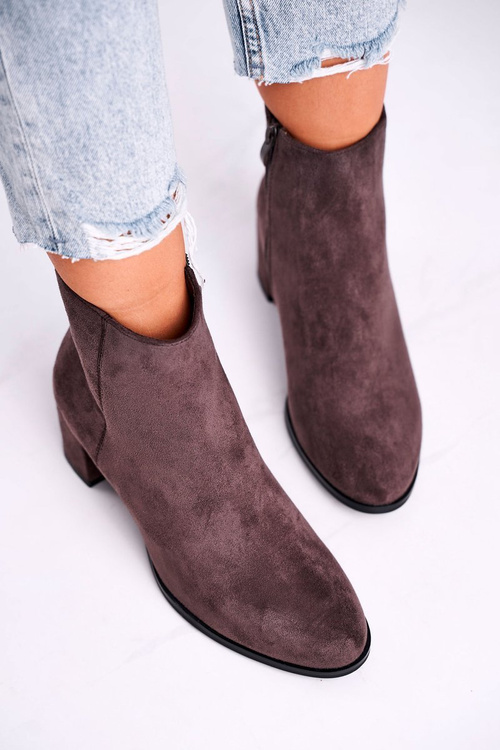 Dámské Kotníkové Boty Na Podpatku Sergio Leone Coffee BT528