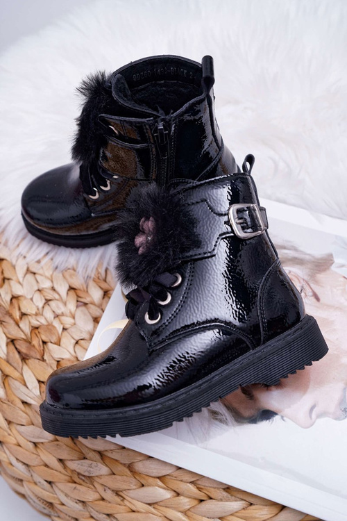 dětské kotníkové boty černé Joney