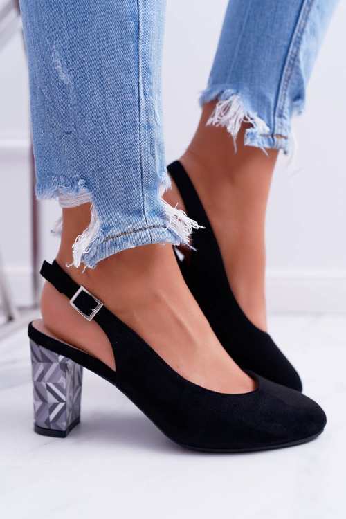 Dámske čerpadlá na Sergio Leone SK788 Black Lati Haberry