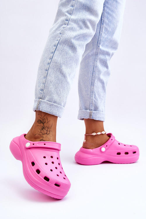 Dámské pěnové pantofle Crocs Tmavě růžová Coline
