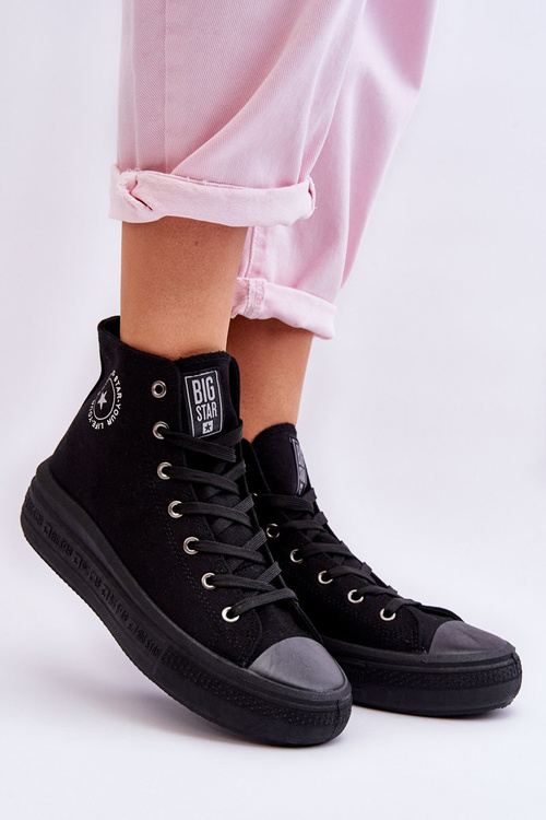 Dámské vysoké tenisky Big Star LL274A182 Černé