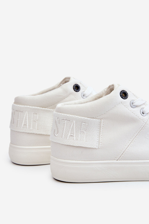 Dámské klasické vysoké tenisky Big Star LL274002 bílé