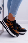 Dámská Sportovní Obuv Leopard Vysoká Podrážka OHH!