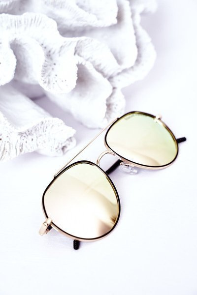 Sluneční Polarizované Brýle Aviator Růžové-Zluté