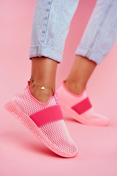 Dámská Sportovní Obuv Slip-on Neon Růžové La Fiesta