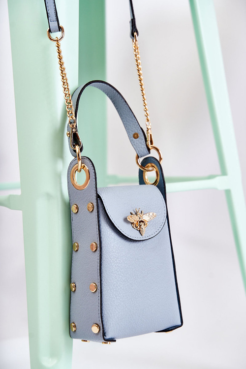 Malá dámska taška s dekoráciou modré Ellies