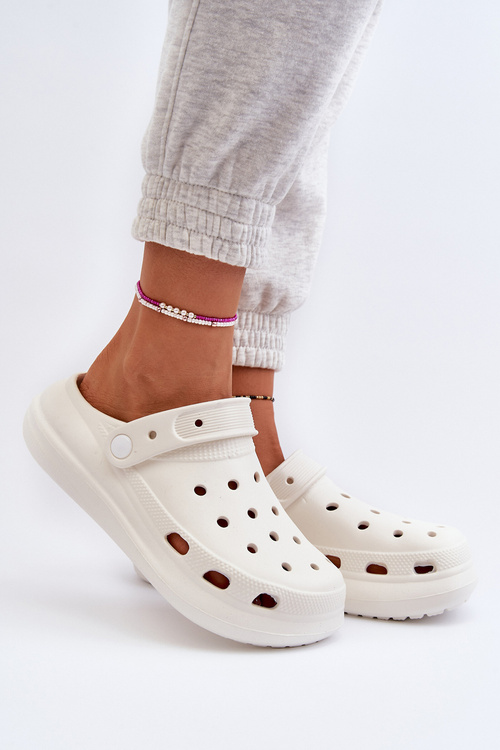 Dámské pěnové žabky bílé Ilariana