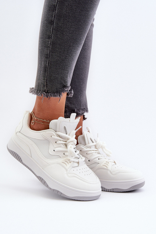 Dámske tenisky na platforme biele Etnaria