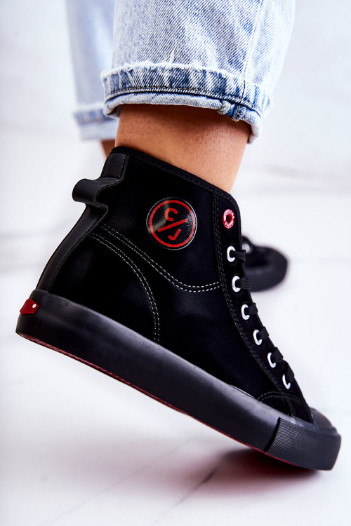 Dámské vysoké tenisky Cross Jeans JJ2R4055C černá