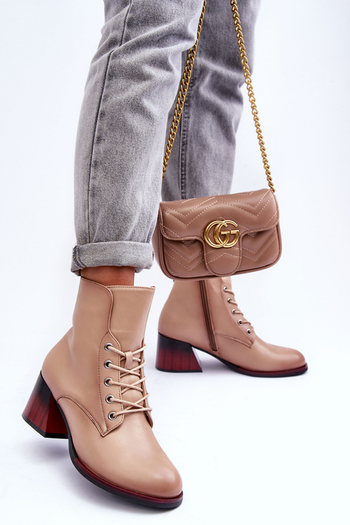 Vysoké podpätky kože Luloshe